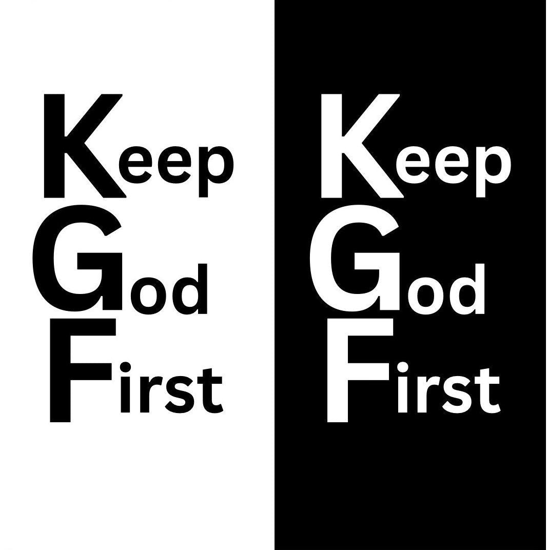 Basic style KeepGodFirst T-shirt