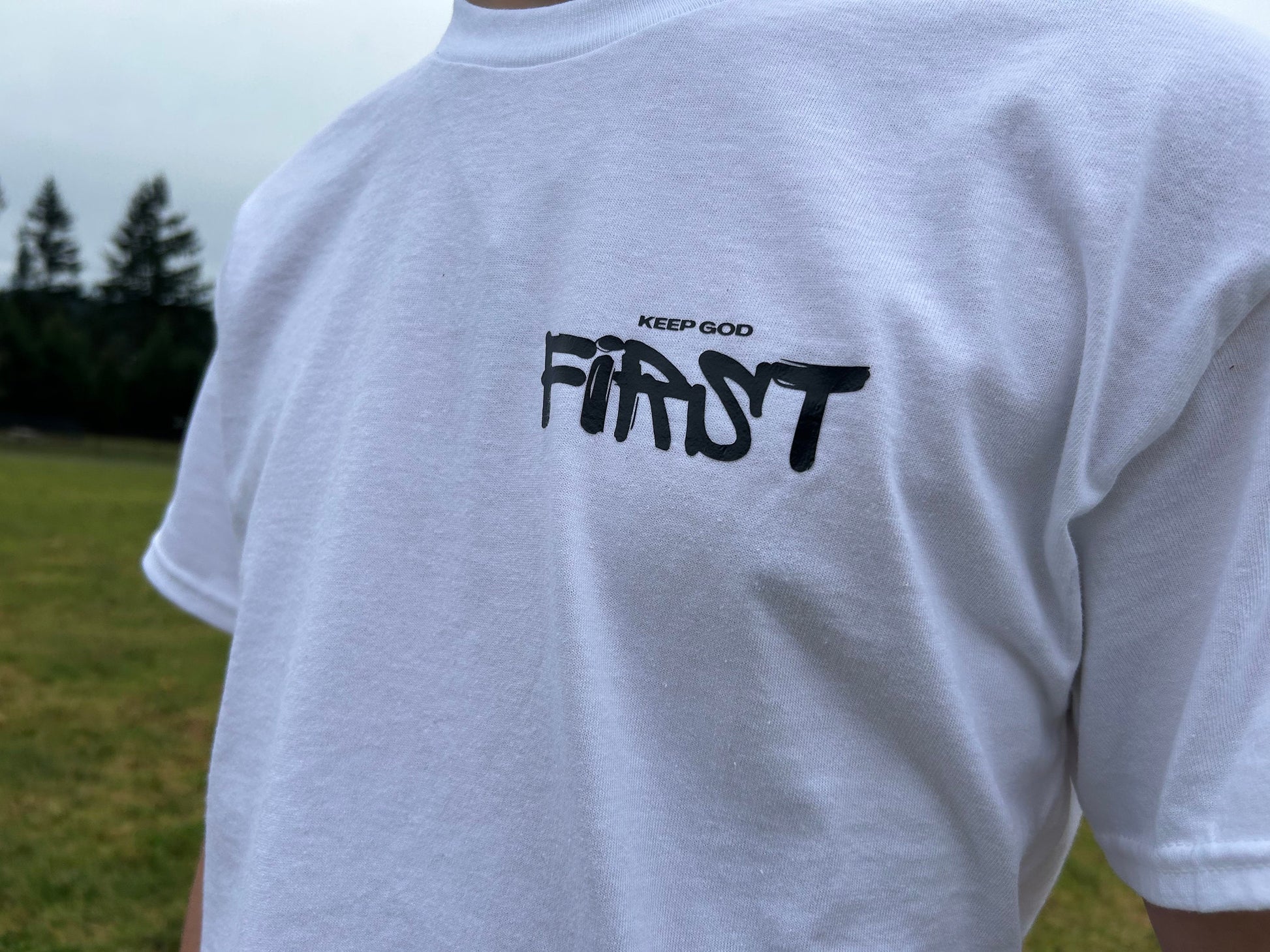 Graffiti style KeepGodFirst T-shirt